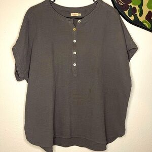 Faherty Gray Short Sleeve Tee